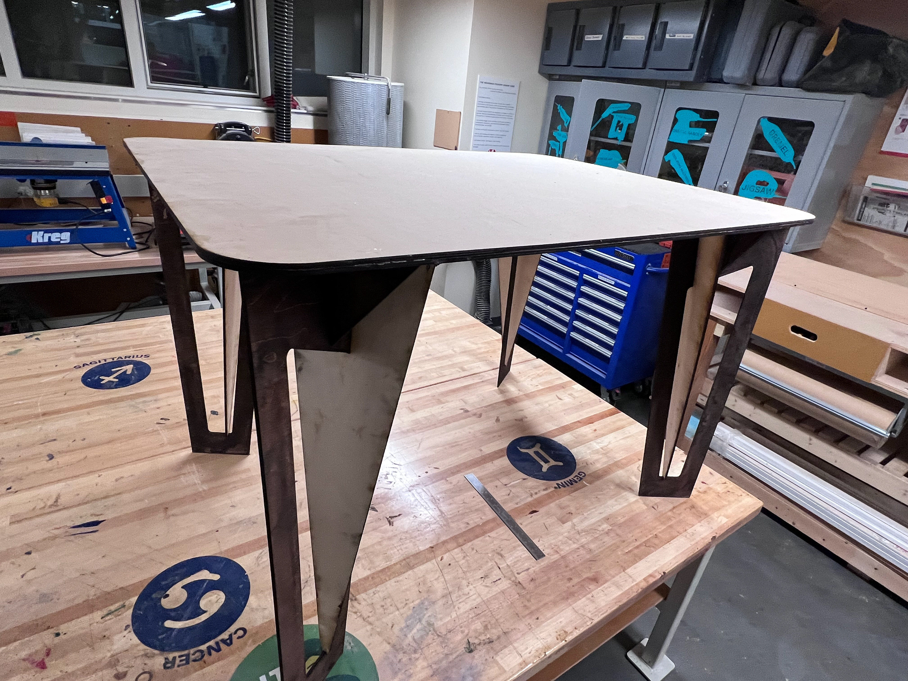 Finished table — in progress