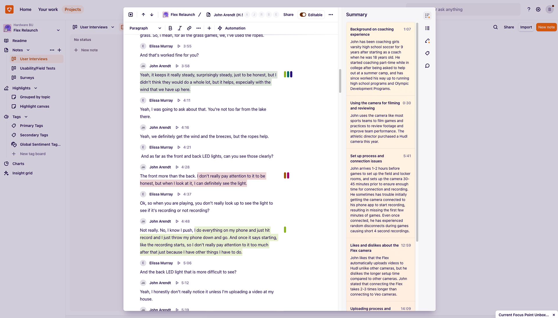 Dovetail workspace 2