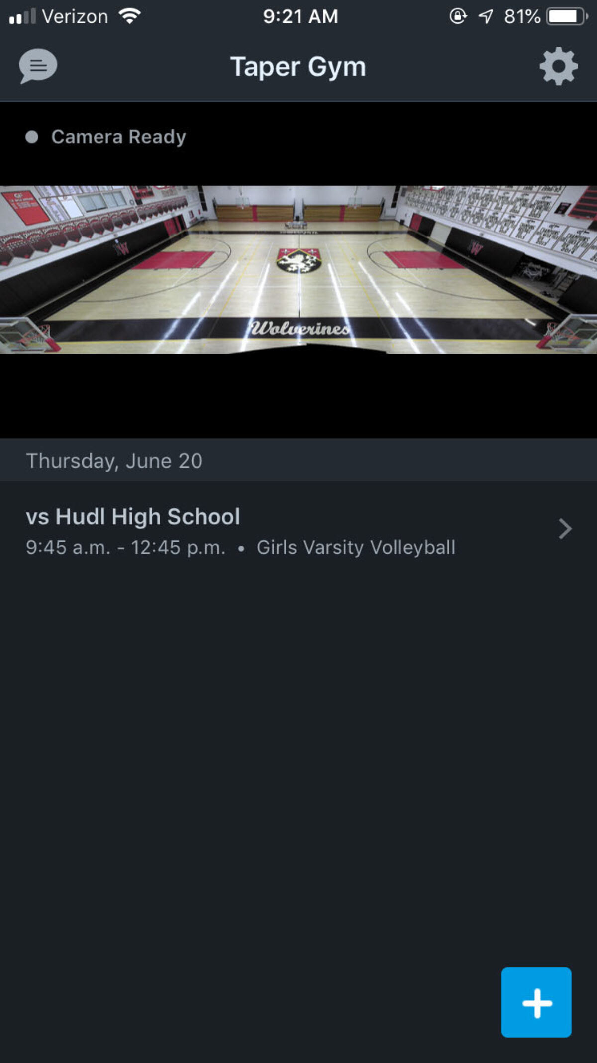 Existing camera preview UI